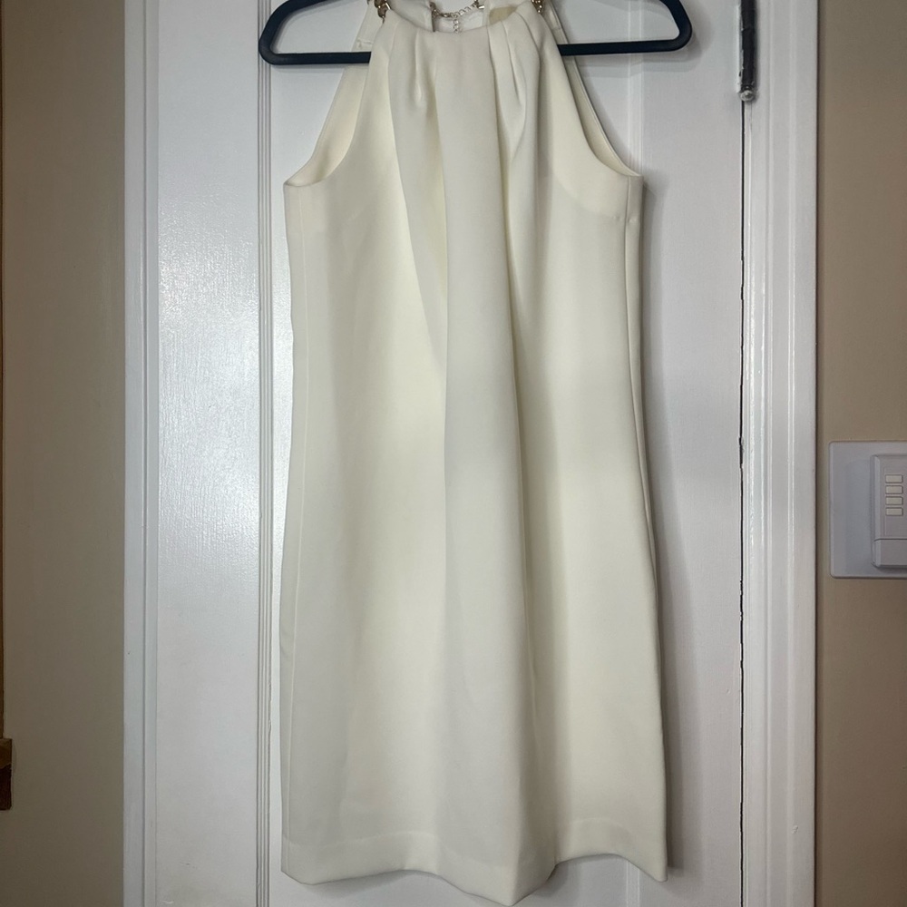 Michael Kors Ivory Sleeveless Mini Dress